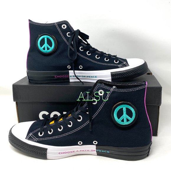 Converse Chuck Taylor AS High Canvas Black Sneakers Men's Size 166535F - Picture 2 of 8